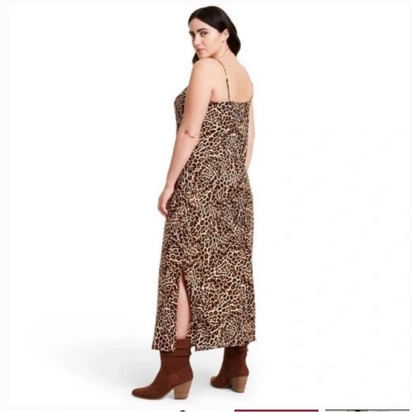 Nili Lotan x Target Leopard Print Slip Dress - Picture 2 of 9